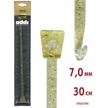 Крючок вязальный "Тунисский", пластик, №7, 30 см ADDI